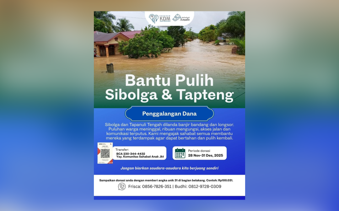 Bantu Pulih Sibolga dan Tapanuli Tengah